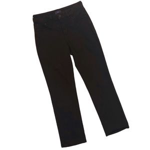 NYDJ Brown Straight Leg Lift Tuck Cotton Pants
